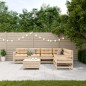vidaXL 7-tlg. Garten-Lounge-Set mit Kissen Massivholz Kiefer vidaXL 7-tlg. Garten-Lounge-Set mit Kissen Massivholz Kiefer