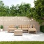 vidaXL 6-tlg. Garten-Lounge-Set mit Kissen Massivholz Kiefer vidaXL 6-tlg. Garten-Lounge-Set mit Kissen Massivholz Kiefer