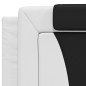 vidaXL Bettgestell mit LED Weiß und Schwarz 200x200 cm Kunstleder vidaXL Bettgestell mit LED Weiß und Schwarz 200x200 cm Kunstleder