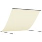 vidaXL Markise Einziehbar Creme 250x150 cm Stoff und Stahl vidaXL Markise Einziehbar Creme 250x150 cm Stoff und Stahl