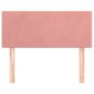 vidaXL Kopfteil Rosa 100x5x78/88 cm Samt