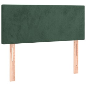 vidaXL Kopfteil Dunkelgrün 100x5x78/88 cm Samt