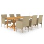 7-tlg. Garten-Essgruppe Beige 7-tlg. Garten-Essgruppe Beige