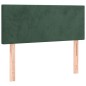 vidaXL Boxspringbett mit Matratze Dunkelgrün 120x200 cm Samt vidaXL Boxspringbett mit Matratze Dunkelgrün 120x200 cm Samt