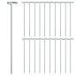 vidaXL Pflanzenstützen 20 Stk. Dunkelgrün 40 cm Stahl vidaXL Pflanzenstützen 20 Stk. Dunkelgrün 40 cm Stahl