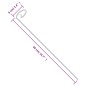 vidaXL Pflanzenstützen 20 Stk. Dunkelgrün 40 cm Stahl vidaXL Pflanzenstützen 20 Stk. Dunkelgrün 40 cm Stahl