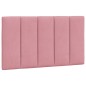 vidaXL Bettgestell mit LED-Leuchten Rosa 80x200 cm Samt vidaXL Bettgestell mit LED-Leuchten Rosa 80x200 cm Samt