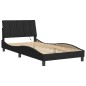 vidaXL Bettgestell mit LED-Leuchten Schwarz 100x200 cm Samt vidaXL Bettgestell mit LED-Leuchten Schwarz 100x200 cm Samt