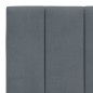 vidaXL Bettgestell mit LED-Leuchten Dunkelgrau 200x200 cm Samt vidaXL Bettgestell mit LED-Leuchten Dunkelgrau 200x200 cm Samt