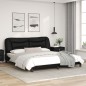 vidaXL Bettgestell mit LED Schwarz 180x200 cm Kunstleder vidaXL Bettgestell mit LED Schwarz 180x200 cm Kunstleder