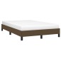 vidaXL Bettgestell Dunkelbraun 120x190 cm Stoff vidaXL Bettgestell Dunkelbraun 120x190 cm Stoff