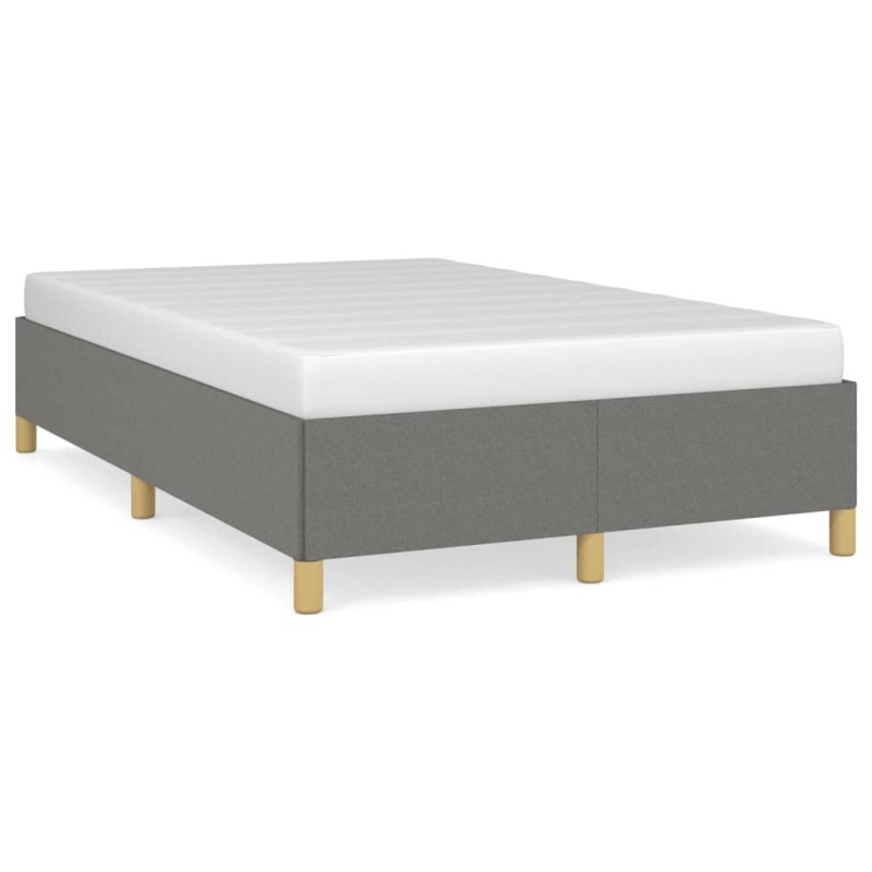 vidaXL Bettgestell Dunkelgrau 120x190 cm Stoff vidaXL Bettgestell Dunkelgrau 120x190 cm Stoff