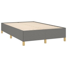 vidaXL Bettgestell Dunkelgrau 120x190 cm Stoff