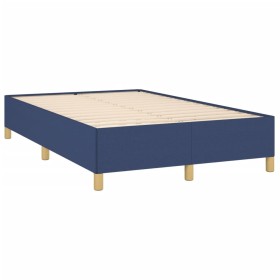 vidaXL Bettgestell Blau 120x190 cm Stoff