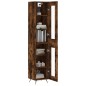 Highboard Räuchereiche 34,5x34x180 cm Holzwerkstoff Highboard Räuchereiche 34,5x34x180 cm Holzwerkstoff