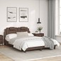vidaXL Bettgestell mit Kopfteil Braun 120x200 cm Kunstleder vidaXL Bettgestell mit Kopfteil Braun 120x200 cm Kunstleder