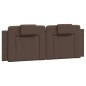 vidaXL Bettgestell mit Kopfteil Braun 120x200 cm Kunstleder vidaXL Bettgestell mit Kopfteil Braun 120x200 cm Kunstleder