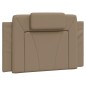 vidaXL Bettgestell mit Kopfteil Cappuccino-Braun 90x190 cm Kunstleder vidaXL Bettgestell mit Kopfteil Cappuccino-Braun 90x190 cm Kunstleder