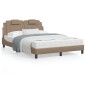 vidaXL Bettgestell mit Kopfteil Cappuccino-Braun 120x200 cm Kunstleder vidaXL Bettgestell mit Kopfteil Cappuccino-Braun 120x200 cm Kunstleder