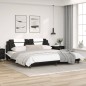 vidaXL Bettgestell mit Kopfteil Schwarz und Weiß 200x200 cm Kunstleder vidaXL Bettgestell mit Kopfteil Schwarz und Weiß 200x200 cm Kunstleder