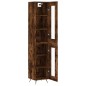 Highboard Räuchereiche 34,5x34x180 cm Holzwerkstoff Highboard Räuchereiche 34,5x34x180 cm Holzwerkstoff