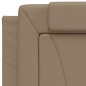 vidaXL Bettgestell mit LED Cappuccino-Braun 90x190 cm Kunstleder vidaXL Bettgestell mit LED Cappuccino-Braun 90x190 cm Kunstleder
