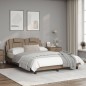 vidaXL Bettgestell mit LED Cappuccino-Braun 120x200 cm Kunstleder vidaXL Bettgestell mit LED Cappuccino-Braun 120x200 cm Kunstleder