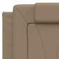 vidaXL Bettgestell mit LED Cappuccino-Braun 120x200 cm Kunstleder vidaXL Bettgestell mit LED Cappuccino-Braun 120x200 cm Kunstleder