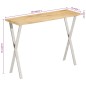 vidaXL Konsolentisch mit Baumkante 105x33x76 cm Massivholz Mango vidaXL Konsolentisch mit Baumkante 105x33x76 cm Massivholz Mango