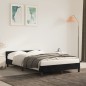 vidaXL Bettgestell mit Kopfteil Schwarz 120x190 cm Samt