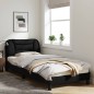 vidaXL Bettgestell mit LED Schwarz 90x190 cm Stoff vidaXL Bettgestell mit LED Schwarz 90x190 cm Stoff