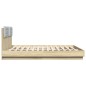 vidaXL Bettgestell mit Kopfteil Sonoma-Eiche 160x200 cm Holzwerkstoff vidaXL Bettgestell mit Kopfteil Sonoma-Eiche 160x200 cm Holzwerkstoff