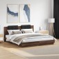 vidaXL Bettgestell mit Kopfteil Braun Eichen-Optik 160x200 cm vidaXL Bettgestell mit Kopfteil Braun Eichen-Optik 160x200 cm