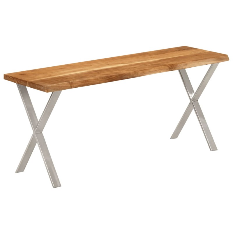 vidaXL Bank Baumkante 105 cm Massivholz Akazie vidaXL Bank Baumkante 105 cm Massivholz Akazie