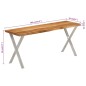 vidaXL Bank Baumkante 105 cm Massivholz Akazie vidaXL Bank Baumkante 105 cm Massivholz Akazie