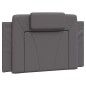 vidaXL Bettgestell mit Kopfteil Grau 90x200 cm Kunstleder vidaXL Bettgestell mit Kopfteil Grau 90x200 cm Kunstleder