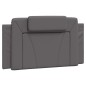 vidaXL Bettgestell mit Kopfteil Grau 100x200 cm Kunstleder vidaXL Bettgestell mit Kopfteil Grau 100x200 cm Kunstleder