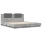 vidaXL Bettgestell mit Kopfteil Betongrau 200x200 cm Holzwerkstoff vidaXL Bettgestell mit Kopfteil Betongrau 200x200 cm Holzwerkstoff