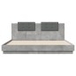 vidaXL Bettgestell mit Kopfteil Betongrau 200x200 cm Holzwerkstoff vidaXL Bettgestell mit Kopfteil Betongrau 200x200 cm Holzwerkstoff