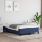 vidaXL Bettgestell Blau 120x190 cm Stoff vidaXL Bettgestell Blau 120x190 cm Stoff