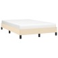 vidaXL Bettgestell Creme 120x190 cm Stoff vidaXL Bettgestell Creme 120x190 cm Stoff