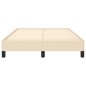 vidaXL Bettgestell Creme 120x190 cm Stoff vidaXL Bettgestell Creme 120x190 cm Stoff