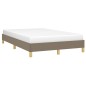 vidaXL Bettgestell Taupe 120x190 cm Stoff vidaXL Bettgestell Taupe 120x190 cm Stoff