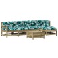 vidaXL 6-tlg. Garten-Lounge-Set mit Kissen Imprägniertes Kiefernholz vidaXL 6-tlg. Garten-Lounge-Set mit Kissen Imprägniertes Kiefernholz