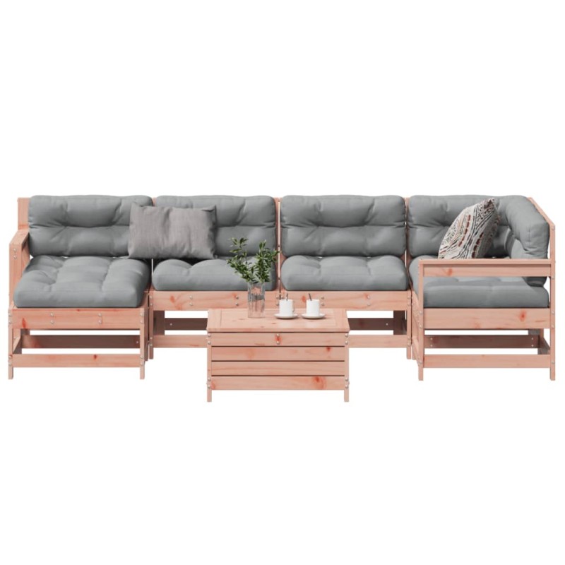 vidaXL 7-tlg. Garten-Lounge-Set mit Kissen Massivholz Douglasie vidaXL 7-tlg. Garten-Lounge-Set mit Kissen Massivholz Douglasie