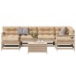 vidaXL 7-tlg. Garten-Lounge-Set mit Kissen Massivholz Kiefer vidaXL 7-tlg. Garten-Lounge-Set mit Kissen Massivholz Kiefer