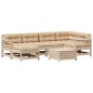vidaXL 7-tlg. Garten-Lounge-Set mit Kissen Massivholz Kiefer vidaXL 7-tlg. Garten-Lounge-Set mit Kissen Massivholz Kiefer