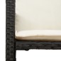 vidaXL Garten-Barhocker mit Kissen 2 Stk. Schwarz Poly Rattan vidaXL Garten-Barhocker mit Kissen 2 Stk. Schwarz Poly Rattan