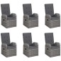 vidaXL 7-tlg. Garten-Essgruppe Grau vidaXL 7-tlg. Garten-Essgruppe Grau