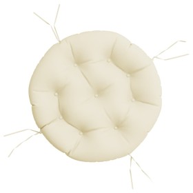 vidaXL Kissen Rund Creme Ø 60 x11 cm Oxford-Gewebe